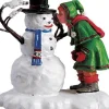 Bambina Che Parla Al Pupazzo Di Neve - Snow Sweetheart