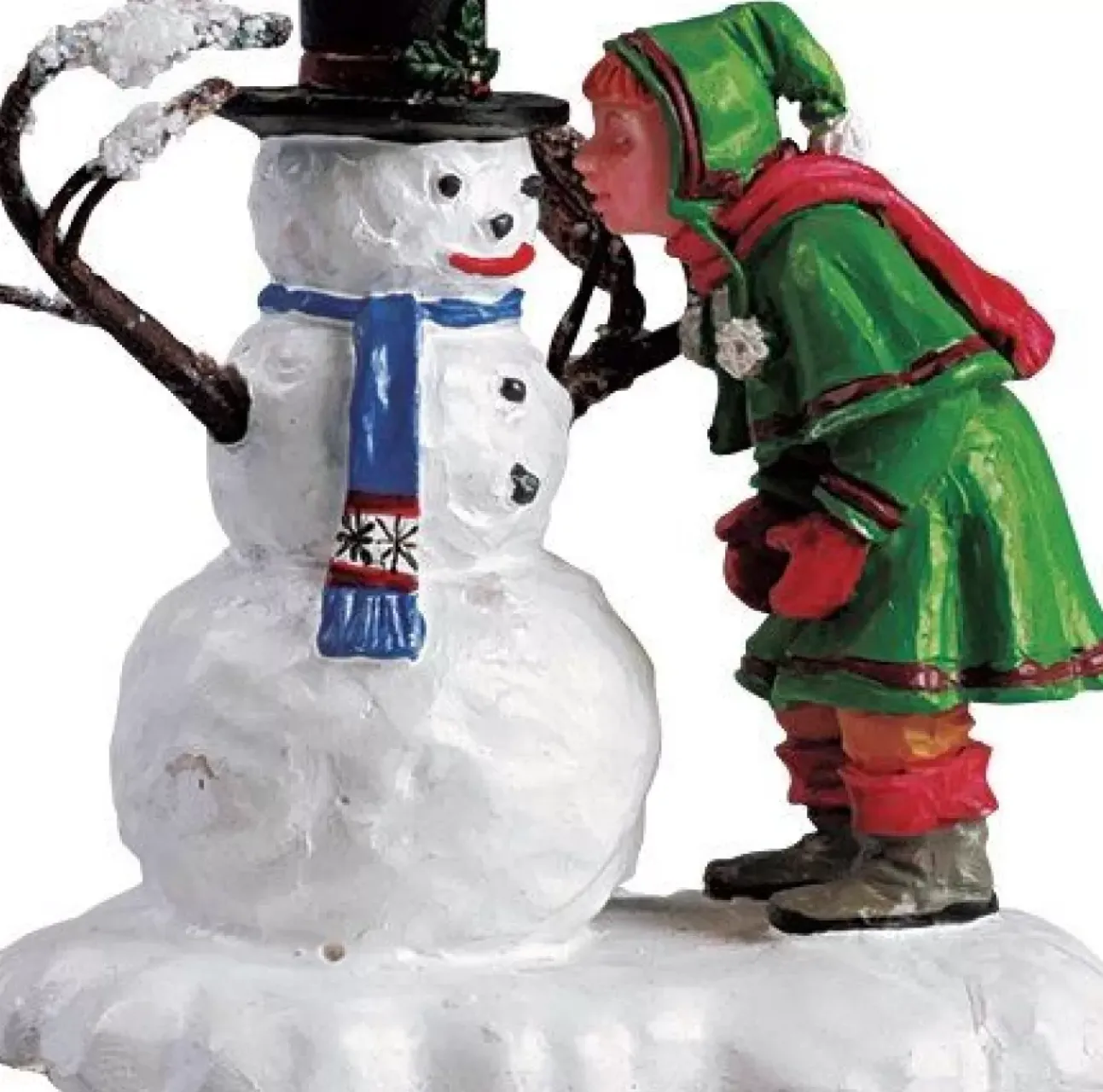 Bambina Che Parla Al Pupazzo Di Neve - Snow Sweetheart