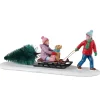 Bambina Con Albero - Bringing Home Our Tree