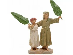 Bambini Con Palme 12Cm In Resina (F-46)