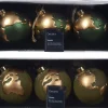 Box 3 Palline Di Natale 8Cm Con Decorazioni Del Mondo Modello Assortito
