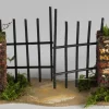 Cancello 2 Ante In Ferro Con Base 14.5X4X8.5Cm