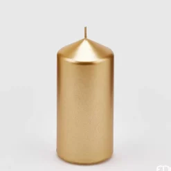 Candela Moccolo H.15 D.6,8Cm Oro