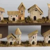 Casetta Per Presepe 7,5X5,5X4,5/7Cm