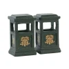 Cestini Portarifiuti - Green Trash Can, Set Of 2