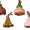 1 Ciondolo Natalizio A Forma Di Fiore In Vetro