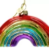 Ciondolo Natalizio In Vetro Arcobaleno 7Cm
