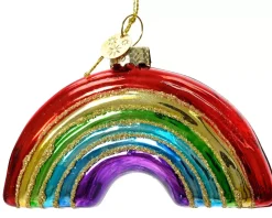 Ciondolo Natalizio In Vetro Arcobaleno 7Cm