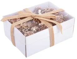 Confezione Regalo Con Decorazioni Natalizie Champagne 20X5Xh8.5Cm