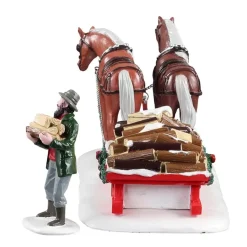 Consegna Della Legna - Firewood Delivery, Set Of 2