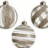 1 Decorazione Appendibile A Tema Natale D8Cm Champagne Modello Assortito