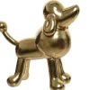 Decorazione Cane 12X24X23Cm Champagne/Oro