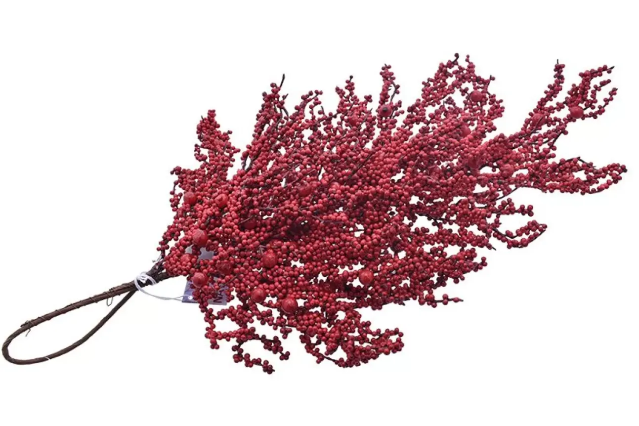 Fermaporta Natalizio Albero Con Bacche Rosse