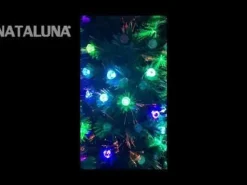 Festone Luminoso 2 Metri 112 Led Multicolor In Fibra Ottica