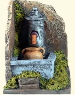 Fontana Con Pompa 9.5X14X12Cm Per Presepe