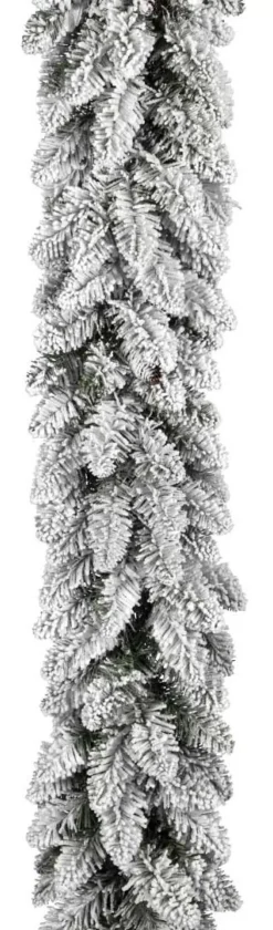 Ghirlanda Boa Innevata Con Pigne H270Cm O27Cm