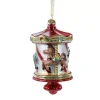 Giostra Natalizia Appendibile 7,5Cm Rossa Con Glitter