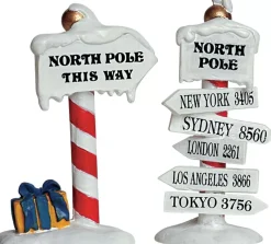 Indicazioni Per Il Polo Nord - North Pole Signs, Set Da 2