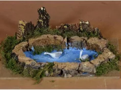 Lago Con Anatre 15X10Cm