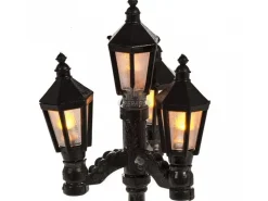 Lampione Con 4 Luci A Batteria H 11 Cm Per Presepe