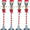 Lampioni Di Santa Claus - Santa Hat Street Lamp, Set Of 4