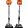 Lanterna Illuminata Con Teschi - Lighted Lantern Bone Post