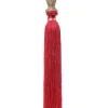 Nappa Decoro Pendente Rossa 9X9X50Cm