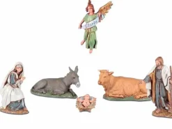 Nativita 10Cm 6 Statuette In Resina
