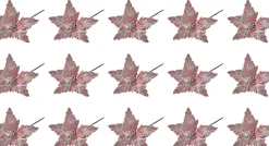 Offerta 15 Fiori Decorativi Con Gambo Lungo Rosa Scuro Glitter 70Cm