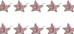 Offerta 10 Fiori Decorativi Con Gambo Lungo Rosa Scuro Glitter 70Cm