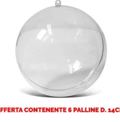 Offerta 6 Palline In Plexiglass Divisibile O14Cm
