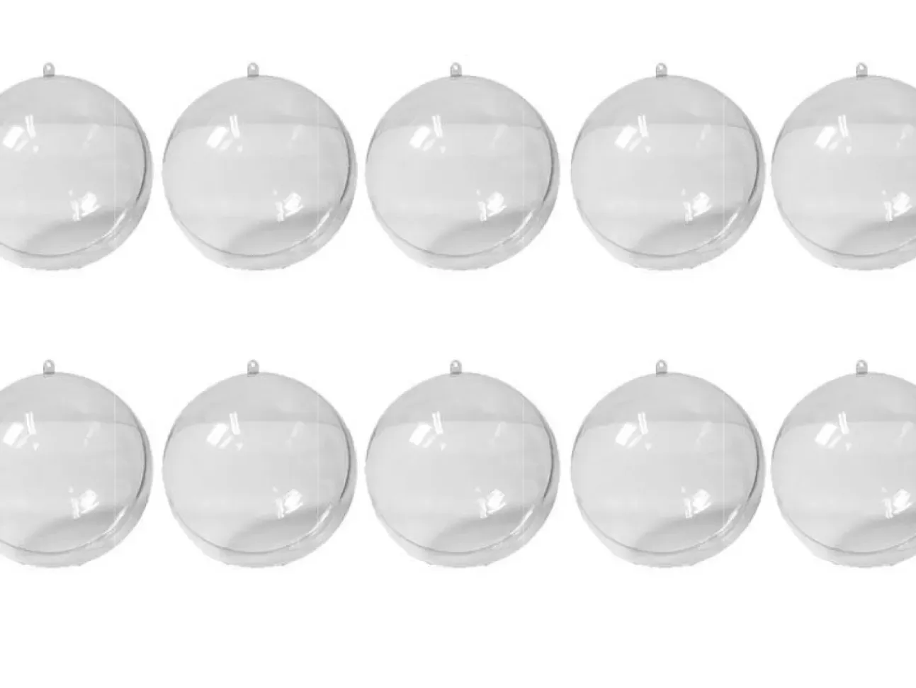 10 Palline In Plexiglass Divisibili O8Cm