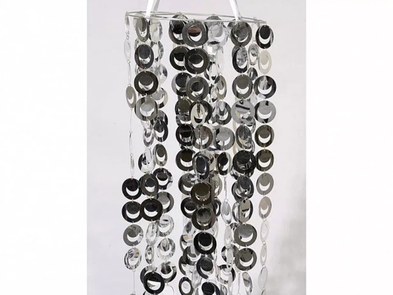 Paralume 30X180Cm Argento Pendente