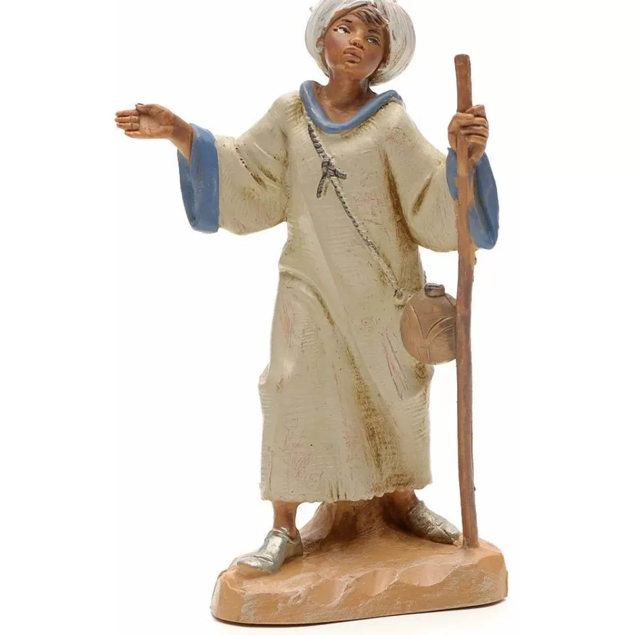 Pastore Con Bastone 12Cm In Resina (F-60)