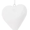 Pendaglio Shyla Cuore Bianco In Metallo 10X10Cm