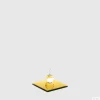 Portacandele Con Base Specchio Quadrata 12X12 Oro