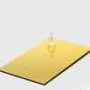Portacandele Con Base Specchio Rettangolare 40X24,5Cm Oro