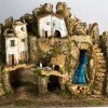 Presepe 60X34X44Cm Con Luci E Cascata Con Pompa