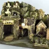 Presepe 60X34X44 Cm Con Luci E Mulino Ad Acqua Con Pompa