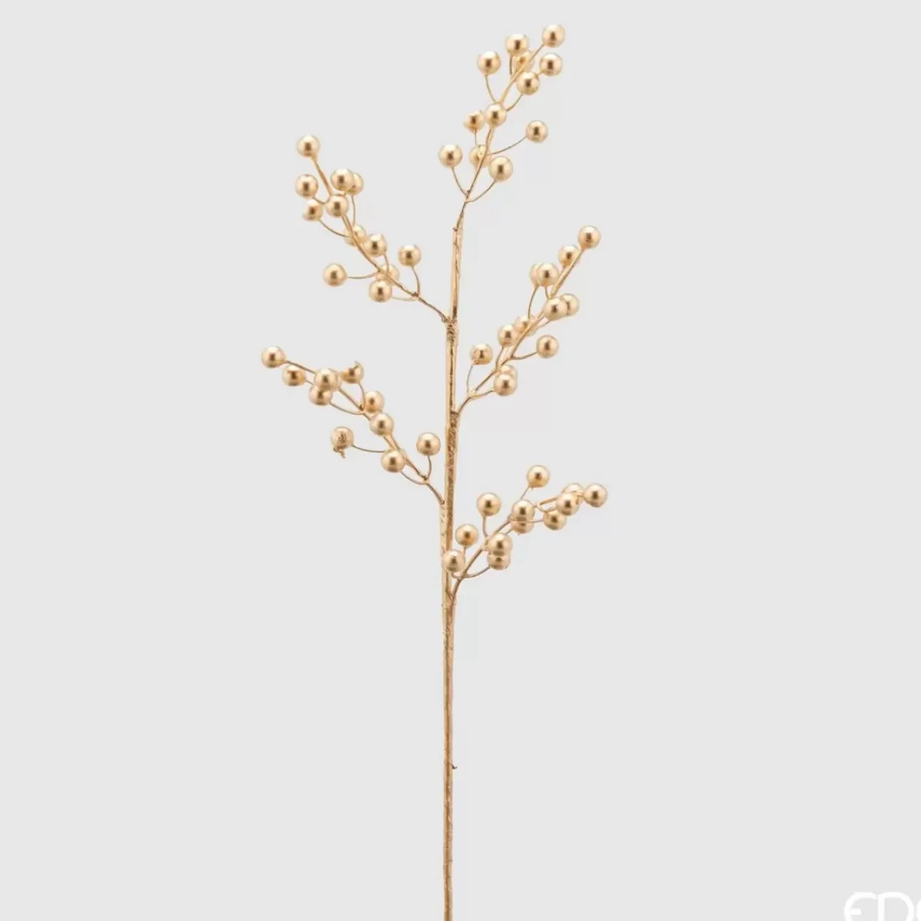 Ramo Di Ilex Oro Con Bacche H61Cm