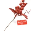 Ramo Glitterato 30Cm Rosso