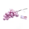 Ramo Glitterato Rosa Con Bacche