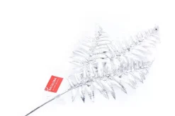 Ramo Natalizio Decorato Con Paillettes Argento