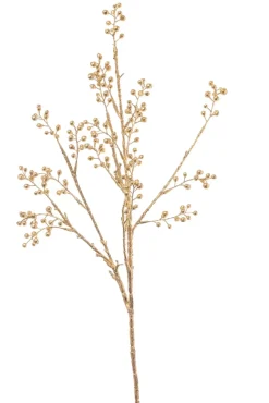 Ramo Oro Con Bacche 68,5Cm