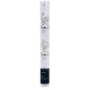 9 Sfere Di Natale D.3Cm Bianco/Argento