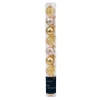 9 Sfere Di Natale D.3Cm Oro/Perla