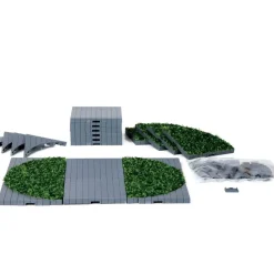 Strada Grigia E Con Erba - Plaza System Grey 24 Pezzi