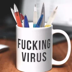 Tazza Mug Fucking Virus Bianca