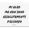 Tovaglietta Americana In Pp 45X30Cm Mi Alzo Ma Non Sono D'Accordo