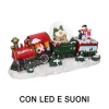 Trenino In Resina Con Led E Musica 34X11,5H18.5Cm